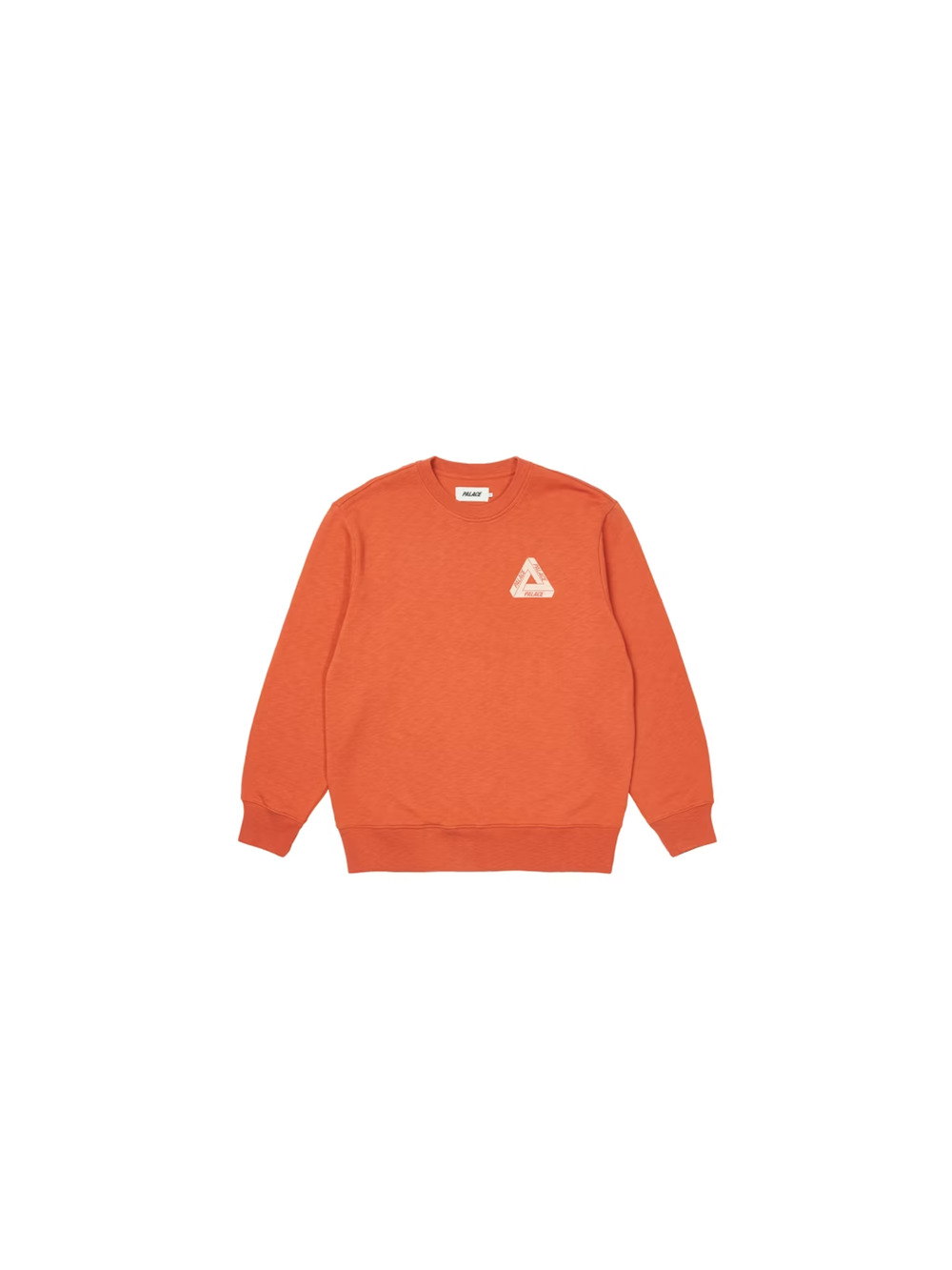 Palace Slub Crew Orange FW21 Tri-Ferg Sweatshirt - Sz S - DS